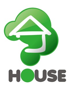 绿色房屋标志设计