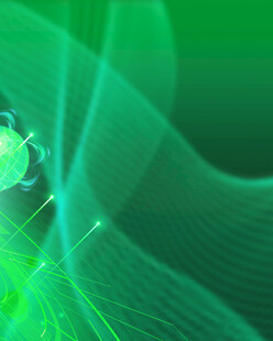 梦幻绿色科技动感线条图