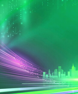 梦幻霓虹都市夜景