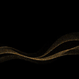 金色流动线条