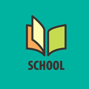学校主题简约书本图标