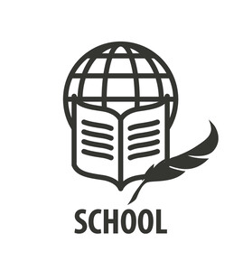 学校教育标志图标
