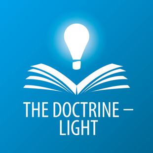 教义之光书籍与灯泡象征