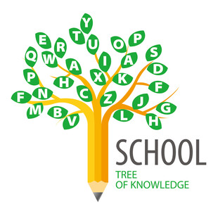 知识之树学校标志设计