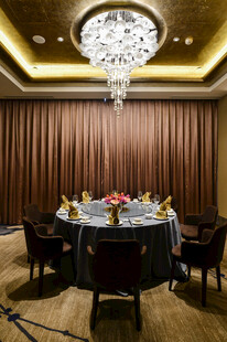 豪华圆桌餐厅室内场景