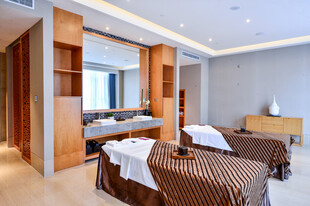 豪华双床卧室室内设计