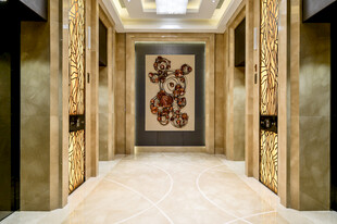 豪华中式风格电梯间走廊