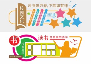 形象墙模板  校园文化墙