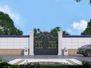 豪华庭院大门景观设计