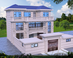 三层欧式豪华别墅效果图