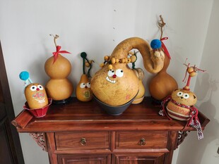 精美葫芦工艺品陈列展示