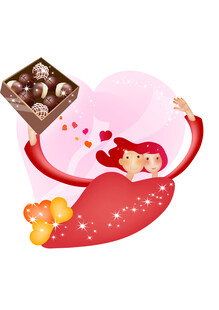 爱心草莓巧克力甜蜜组合