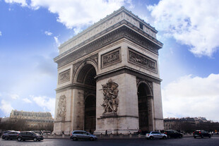 巴黎凯旋门城市建筑