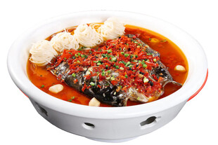 香辣鱼头豆腐煲