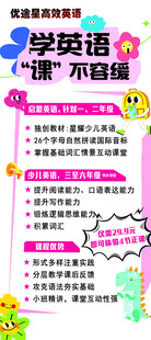 英语学习方法宣传海报
