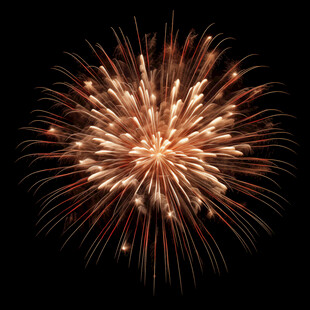 绽放的绚丽烟花