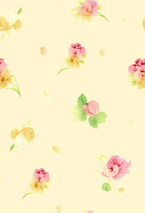 清新淡雅花卉图案背景