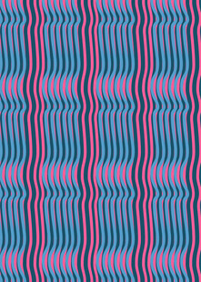 蓝粉相间条纹几何图案