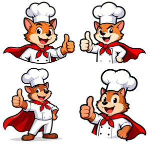 卡通厨师形象