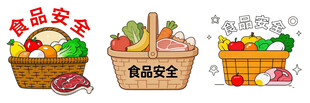 食品安全与丰富食材展示