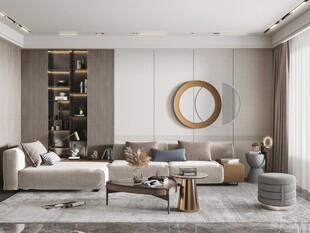现代简约风客厅优雅设计