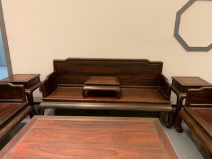 中式古典实木沙发组合