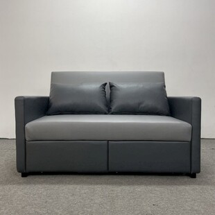 简约灰色双人沙发