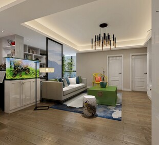 现代简约风客厅室内景致