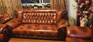 复古真皮沙发尽显奢华