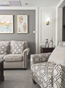 现代简约风客厅家居布置