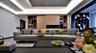 现代简约风客厅室内场景