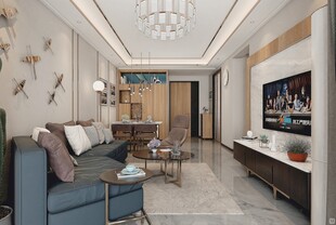 现代简约风格客厅展示