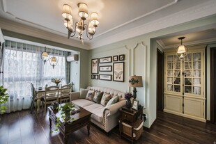 温馨现代风客厅室内场景