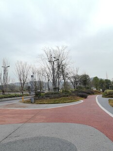城市户外彩色步道景观