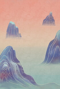 梦幻写意山水风景图