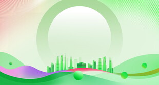 梦幻自然景观城市隐于绿野