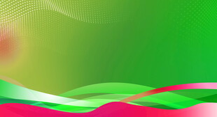 绿底彩纹动感抽象背景图
