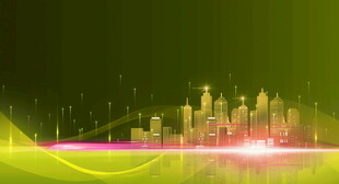 绿色梦幻城市光影景观