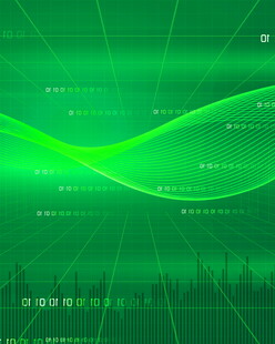 绿色科技动感线条背景图