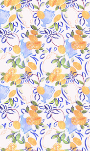 花卉图案无缝背景纹理