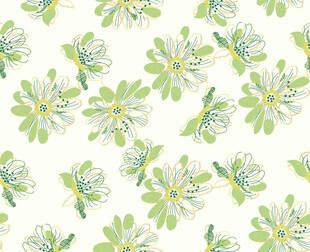 清新花卉图案背景