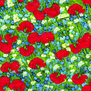 绚丽多彩的花卉图案