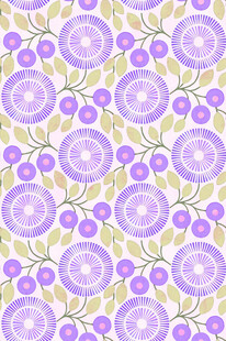 紫色花卉几何图案背景