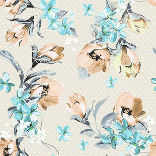 花卉水彩图案背景纹理