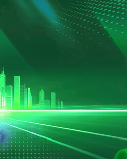 绿色科技城市未来景象