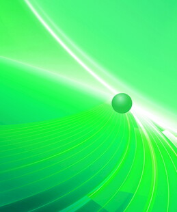 绿色动感球体背景图