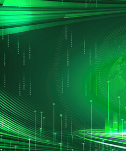 科技感绿色数字背景图案