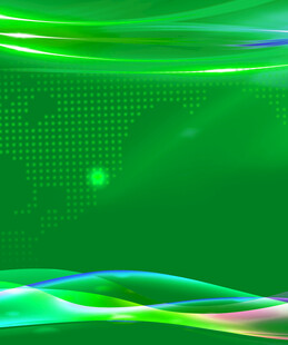 绿色动感线条科技背景图