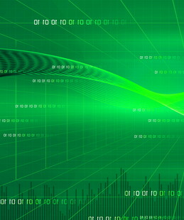 绿色科技数据信息背景图