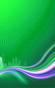 绿色动感线条抽象背景图